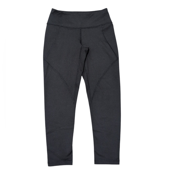 Patagonia Centered Cropped Leggings Black Like New Women's Size XS - Picture 1 of 10